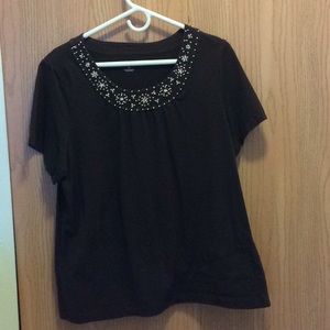 Brown casual top